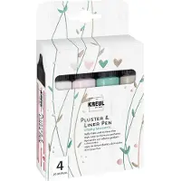 Kreul Puffy Ensemble de stylos Chalky Moments 4 pièces