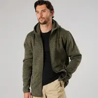 True North Veste Homme en Polaire plate Dusty Olive