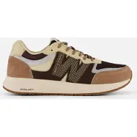 Woden Baskets basses 'Rigmor Open Mesh' crème / bleu-gris / marron / chocolat