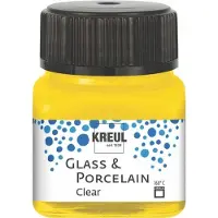 Kreul Glass & Porcelain Clear, peinture pour porcelaine et verre (20 ml)