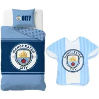 Manchester City Couverture de lit + taies d'oreiller assorties