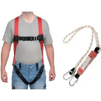 TRIZERATOP Ensemble comprenant un harnais de sécurité et un absorbeur de chocs