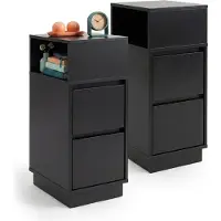 Relaxdays table de nuit (24 x 30 x 64 cm)