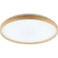 Brilliant , plafonnier LED, diamètre 49,5 cm, bois clair/blanc, 17W, indice de protection IP20, pour intérieur