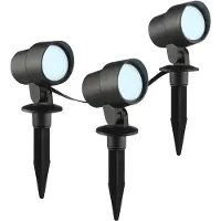 Brilliant Ensemble de projecteurs à piquet intelligent Kamara RGB - Lot de 3 - avec câble de 3 mètres et prise