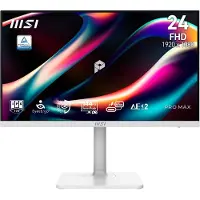 MSI PRO MAX 241PHW E14 écran plat de PC 60,5 cm (23.8") 1920 x 1080 pixels Full HD LCD Blanc
