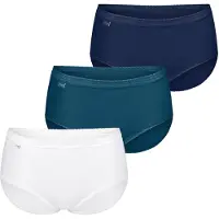 Sloggi Slip ' Originals Basic ' bleu foncé / pétrole / blanc
