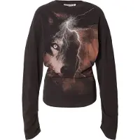 Weekday T-shirt 'Georgina' marron / gris / noir