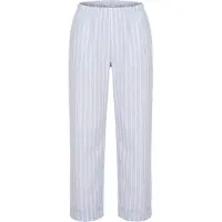 Hunkemoller Pantalon de pyjama bleu clair / blanc