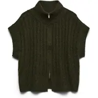 Vero Moda Cardigan 'BANG' vert foncé