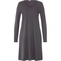 Hanro Chemise de nuit ' Cotton Silk ' gris / gris foncé