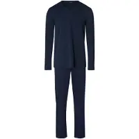 Hanro Pyjama long ' Night & Day ' bleu marine