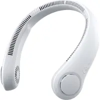 JISULIFE Ventilateur tour de cou Neck Fan 3 Gris