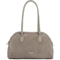LANCASTER PARIS Sac bandoulière 'Lancaster Sac cabas épaule Zippé Suède Galet Fonce' gris