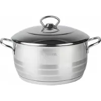 Topfann acier inoxydable 18/10 Casserole Aster 4.5l