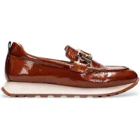 Hispanitas pour femme. HI243621 Mocassins en cuir décontracté marron (35), 3 à 5 cm, Aucun, Casuel