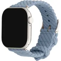 IMoshion Bracelet en velours côtelé pour Apple Watch | 44/45/46/49 mm - Bleu clair