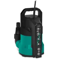 Vonroc Pompe submersible eau claire - 550 W - 17 000 l/h | aspiration à plat et capteurs
