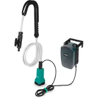 Vonroc Pompe pour récupérateur d'eau de pluie sans fil 20 V - 80 W - 1 800 l/h - 1,75 bar | sans batterie ni chargeur