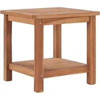 vidaXL Table basse 45x45x45 cm bois massif teck