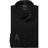 Olymp Level Five Body Fit Chemise noir, Unicolore