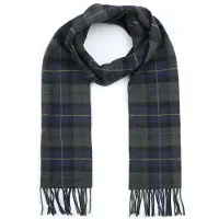 Barbour Foulard Tartan Lambswool Classic Foncé Vert Multicoloré