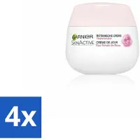 Garnier - SkinActive - Crème de Jour Botanique - Eau de Rose - Peaux Sèches & Sensibles - 50 ml - Pack Avantage - 4 pièces