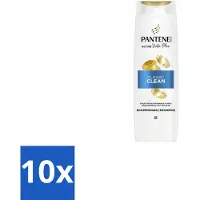 Pantene 10 flacons de shampooing Pro-V Classic Clean - 400 ml - Pack économique - 10 pièces
