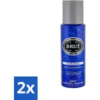BRUT - Déodorant - Spray - Océans - Parfum frais et maritime - 200ml - pack économique - 2 pièces