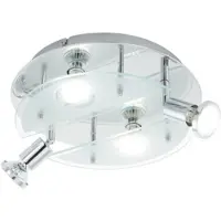 Eglo Dl/4 Gu10-Led Chrom/sat-Klar 'cabo 1'