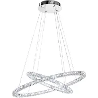 Eglo Toneria cristal LED lampe à suspendre chrome 128x 0, 5W