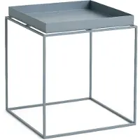 HAY Tray Coffee Table Basse Pigeon Blue | 40 x 40 cm | Powder Coated