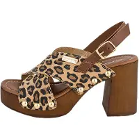 Les tropéziennes Sandales 'Paloma – Ledersandalen mit Absatz' beige