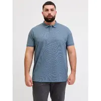 Jack & Jones Austin Plus Size Short Sleeve Polo Bleu 5XL / Regular Homme