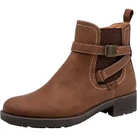 Tamaris Bottine femme modèle Chelsea, avec bride à la cheville, matière vegan, référence 1-25812-47, taille : 40 EU, couleur : marron