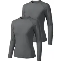 MEETWEE Maillot de bain sport '2 Pack UV protection T-Shirt' gris