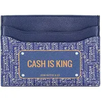 John Hatter & Co Cash Is King Wallet Bleu Homme