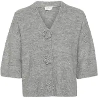 Kaffe Cardigan 'Rosie' gris chiné