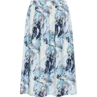 Kaffe Jupe 'Jasmin' beige / bleu