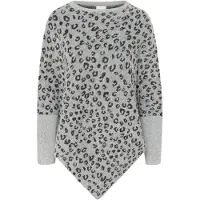 Kaffe Cape gris chiné / noir