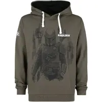 Star Wars Sweat-shirt à capuche Disney de - The Mandalorian - Bounty Hunter - S - 5XL - pour Homme - kaki - Taille 4XL