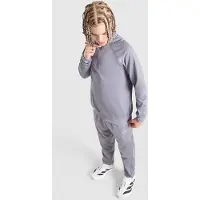 Adidas Poly Pipe 1/4 Zip Tracksuit Junior - Gris, Gris