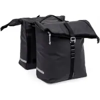 New Looxs Sacoche double pour vélo Cantos Bag Double MIK 2.0 - 36 litres - 30 x 16 x 36 cm (2x) - Noir