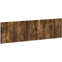 vidaXL Tête de lit murale ALKMAAR, panneau de particules en bois imitation chêne fumé