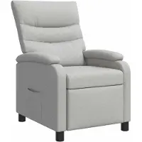 vidaXL Fauteuil , couleur gris nuage, revêtement en tissu