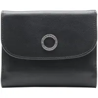 Esquire Cuir porte-monnaie Athena Lady Clip Wallet Black noir