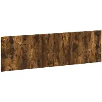 vidaXL Tête de lit murale BREDA, bois imitation chêne fumé