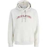 Jack & Jones Sweat-shirt 'JJAVERY' bourgogne / blanc chiné
