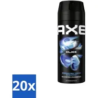 Axe Déodorant corporel Ax Click 150 ml - Pack économique - 20 pièces