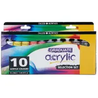 Daler Rowney Graduate Ensemble de peintures acryliques 6 x 75 ml